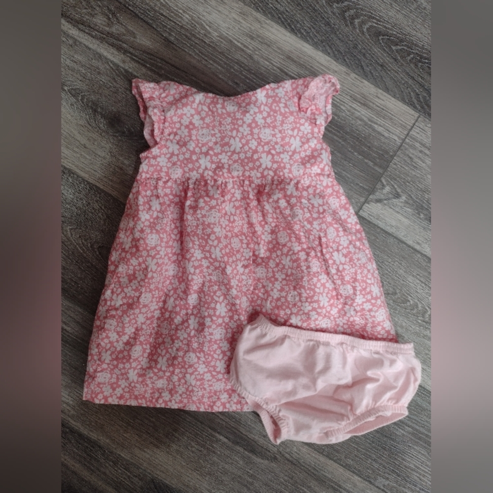 Carter's Child of Mine Baby Girl Floral Dress w/ Bloomers Size 18m